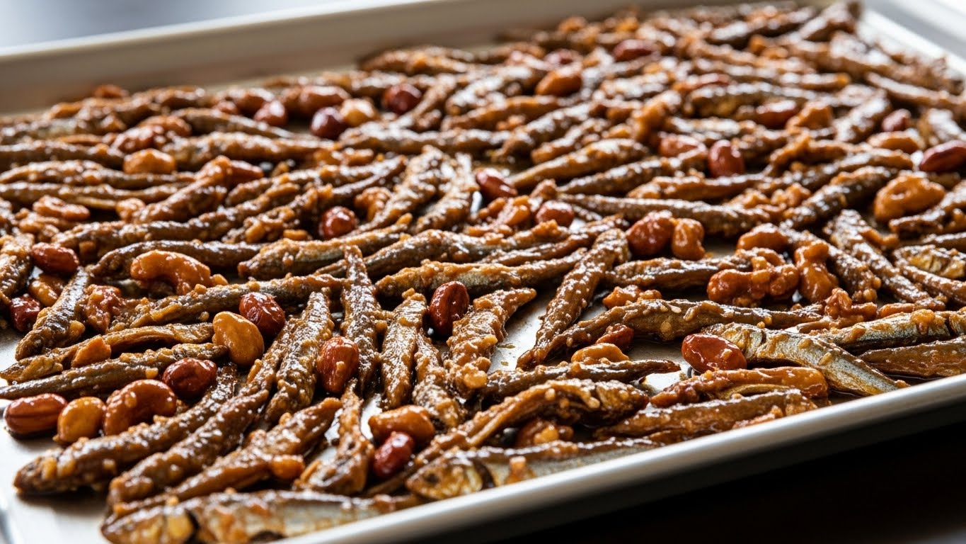 냉장고에서도 절대 굳지 않는 바삭한 견과류 멸치볶음 황금레시피